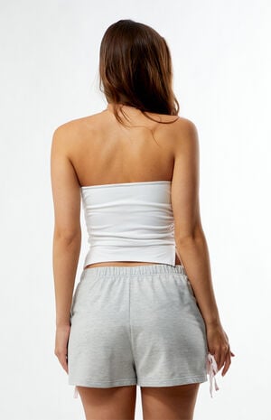 Side Stripe Bow Fleece Sweat Shorts image number 4
