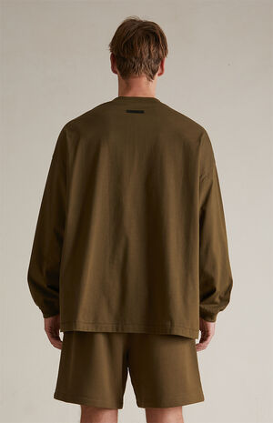 Olive Long Sleeve T-Shirt image number 4