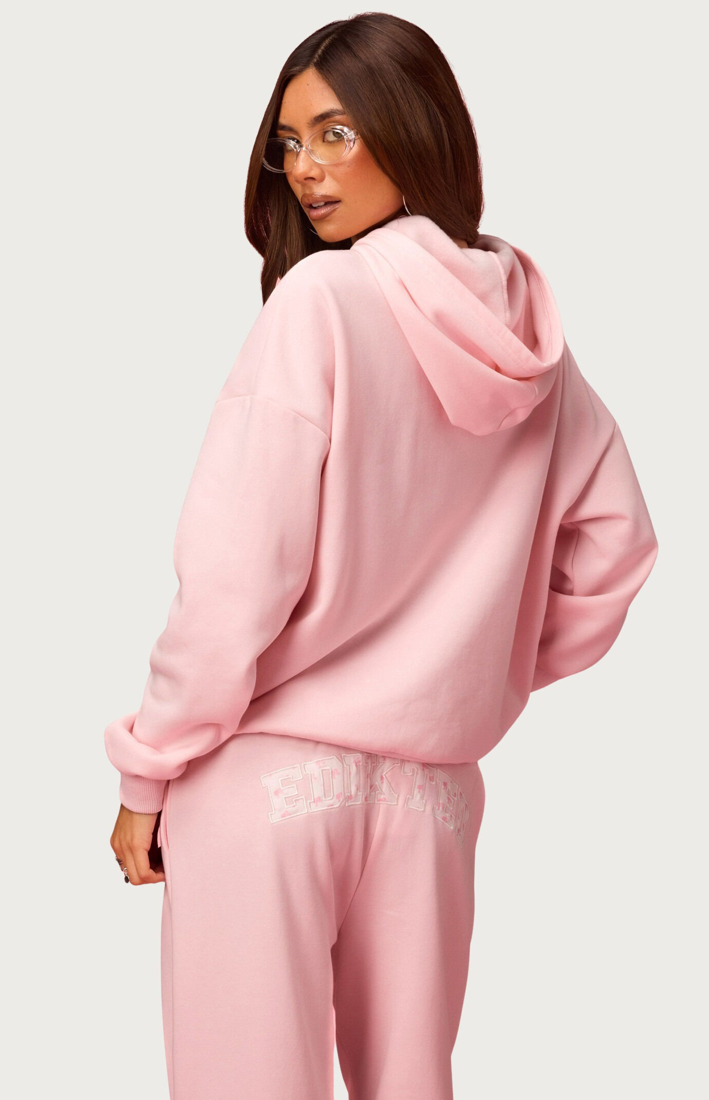 Edikted Hearts Barbie Oversized Hoodie