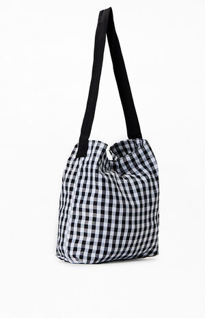Gingham Bow Tote Bag image number 2