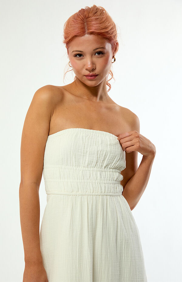 Billabong In The Sky Midi Dress - Salt Crystal Womens M