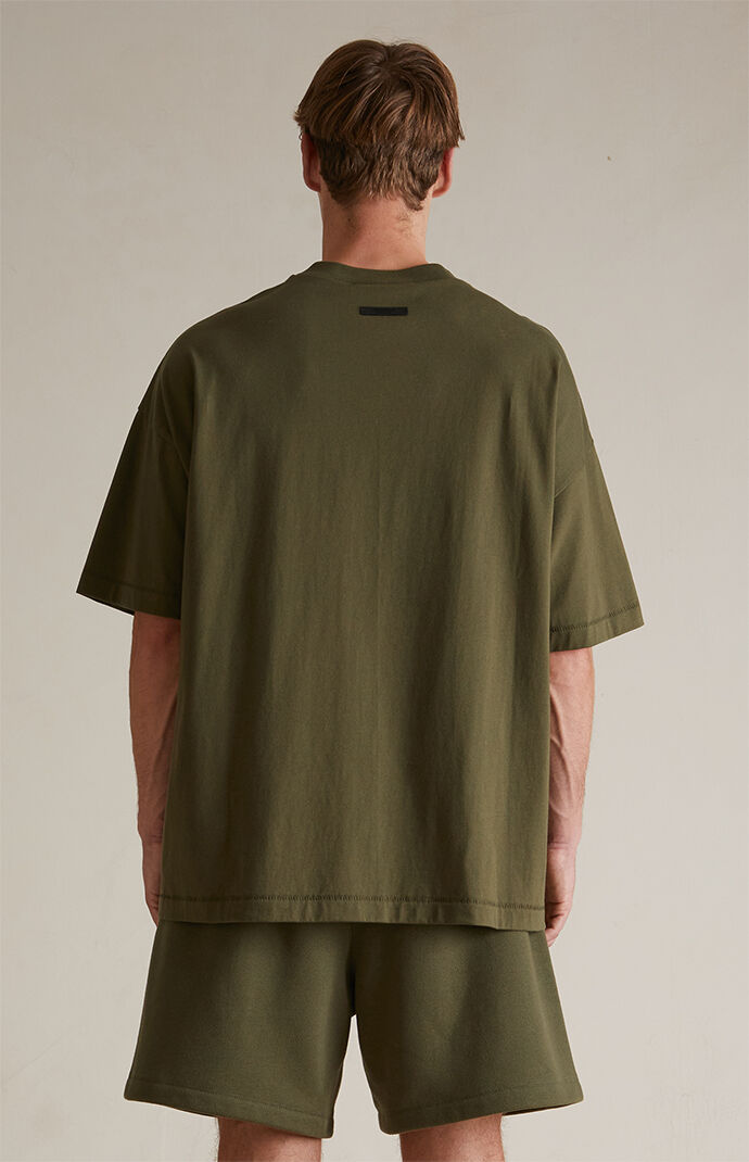 日本未発売 L オリーブ FOG Fear of God Tシャツ Pacsun Fear of God ESSENTIALS Military Crew Neck T-Shirt | Pacsun