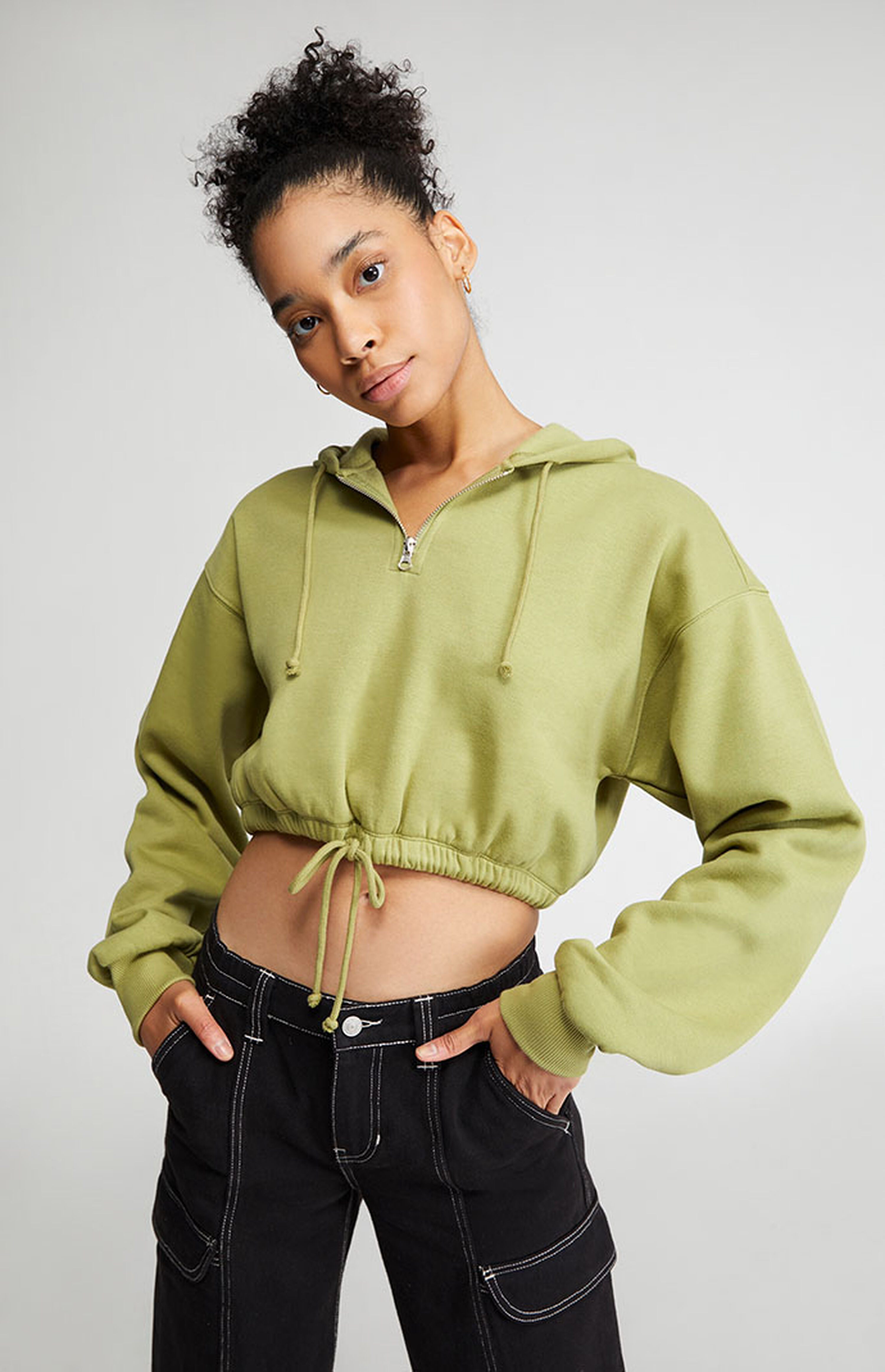 Pacsun cropped hoodie Clearance