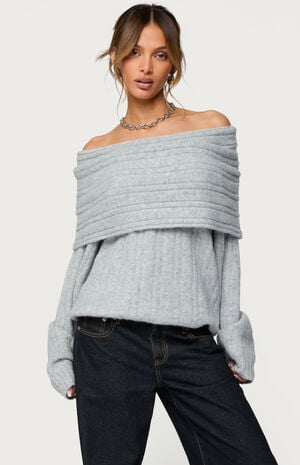 Kadenna Oversized Off Shoulder Sweater image number 1