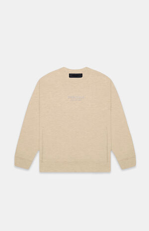 Essentials Gold Heather Crew Neck Sweatshirt image number 6