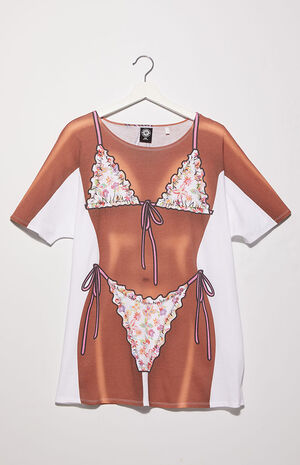 Butterfly Bikini Illusion T-Shirt image number 1