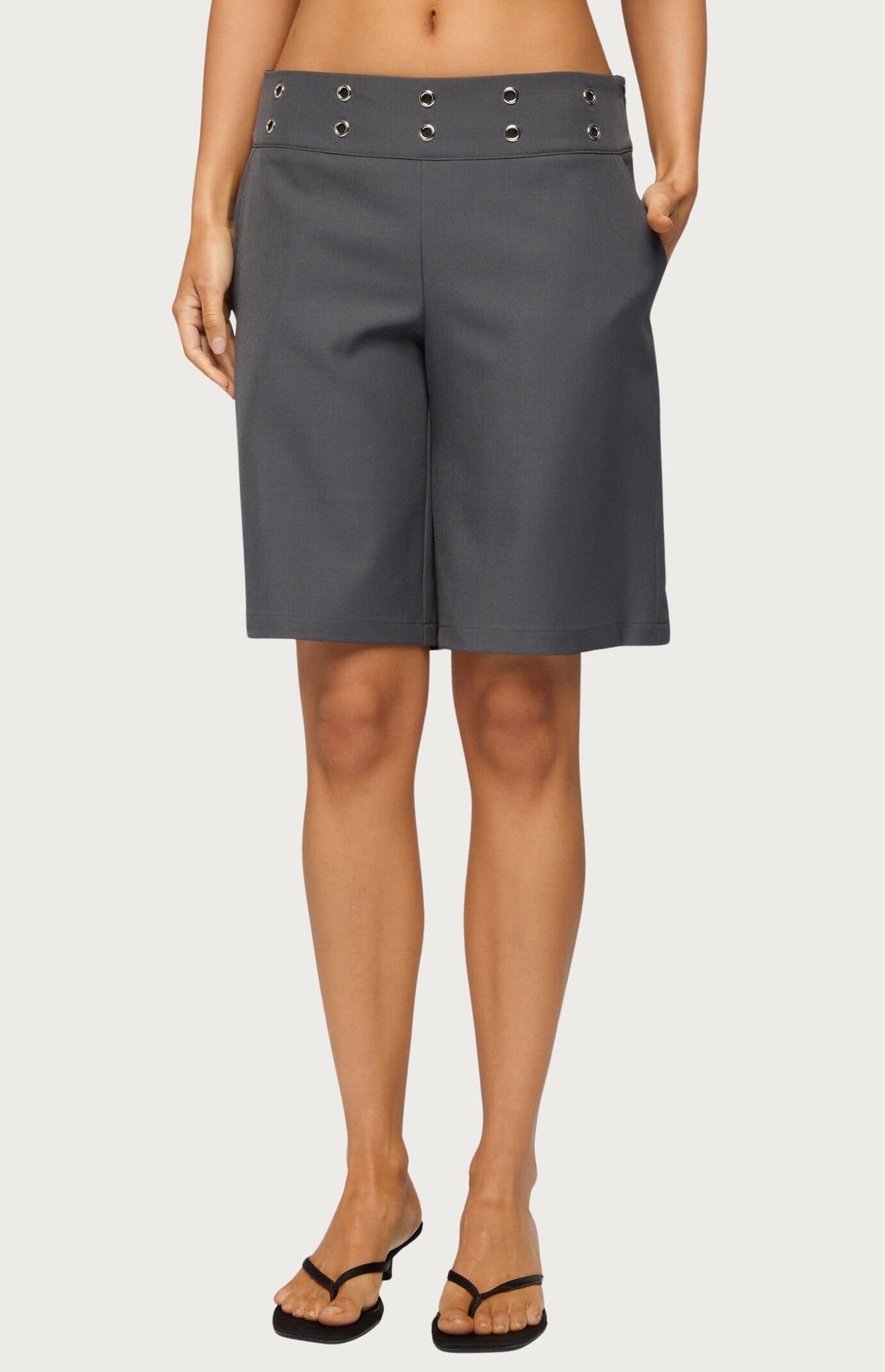 Edikted Grommet Low Rise Bermuda Shorts