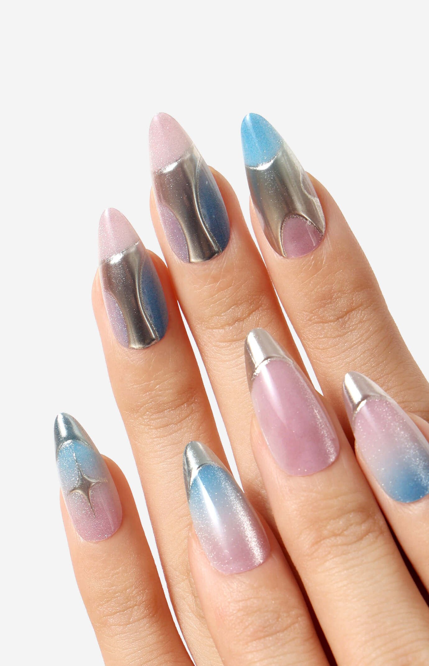NEVER HAVE I EVER Titanium Jelly Press-On Nails