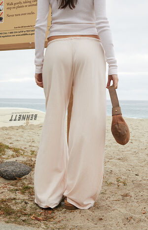 Pink Striped Anastasia Sweatpants image number 4