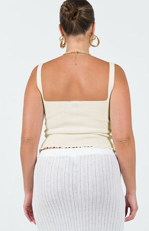 Eco Ivory Dalma Twist Tank Top image number 4