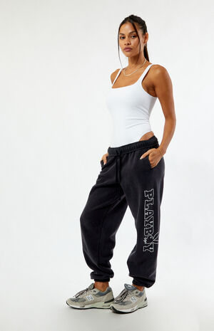 By PacSun Black Classic Boyfriend Sweatpants image number 1