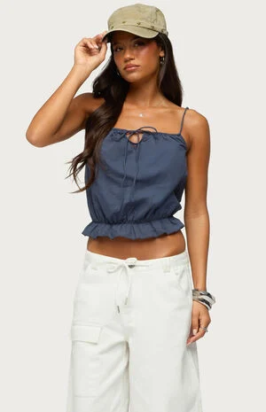 Tohar Keyhole Tie Front Top image number 1