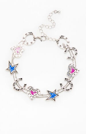 Heart Star Charm Bracelet