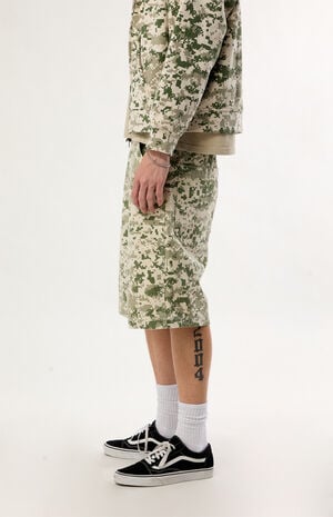 LX Check Baggy Canvas Shorts image number 3