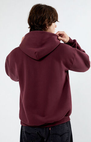 Wine Solid Hoodie image number 3