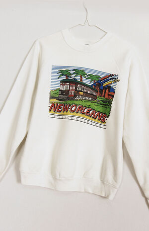 Upcycled New Orleans Crew Neck Sweatshirt image number 2