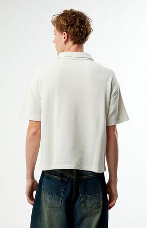 Leone Solid Textured Camp Shirt image number 4