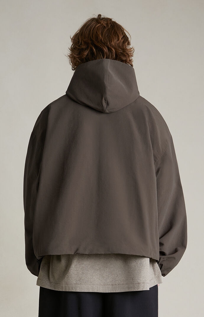 Jacket Fear of God Essentials Military Nylon Hooded Anorak Brown S
