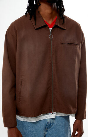 Brown Washed Canvas Gas Jacket image number 2
