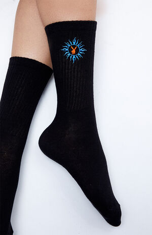 By PacSun Tattoo Bunny Crew Socks image number 2