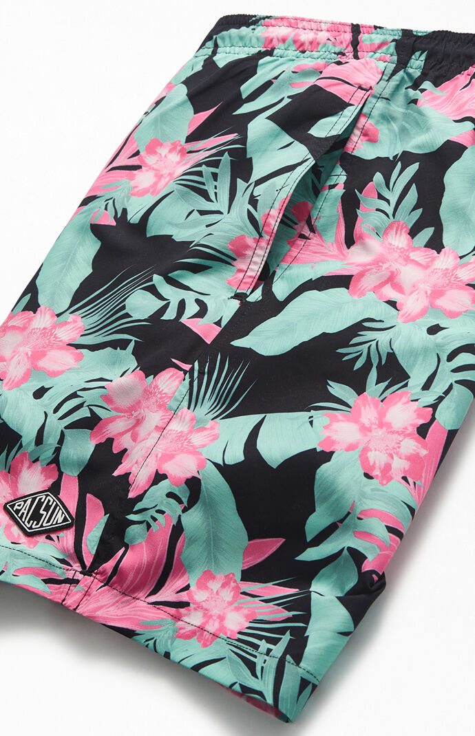 Pinky Tropical 17" Swim Trunks