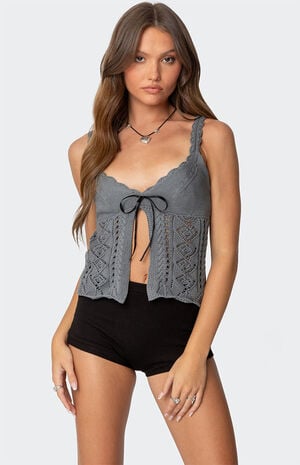 Josepha Knit Split Front Top image number 1