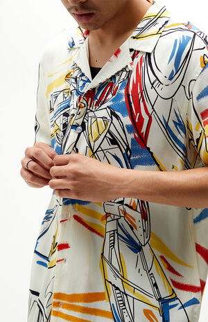 Scribble Robot Camp Shirt image number 2