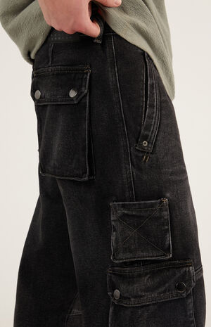 Dylan Baggy Cargo Jeans Black image number 2