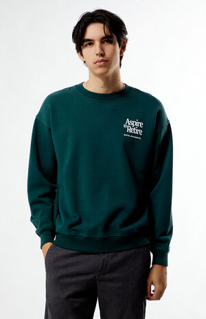 Aspire To Retire Crew Neck Sweatshirt image number 1