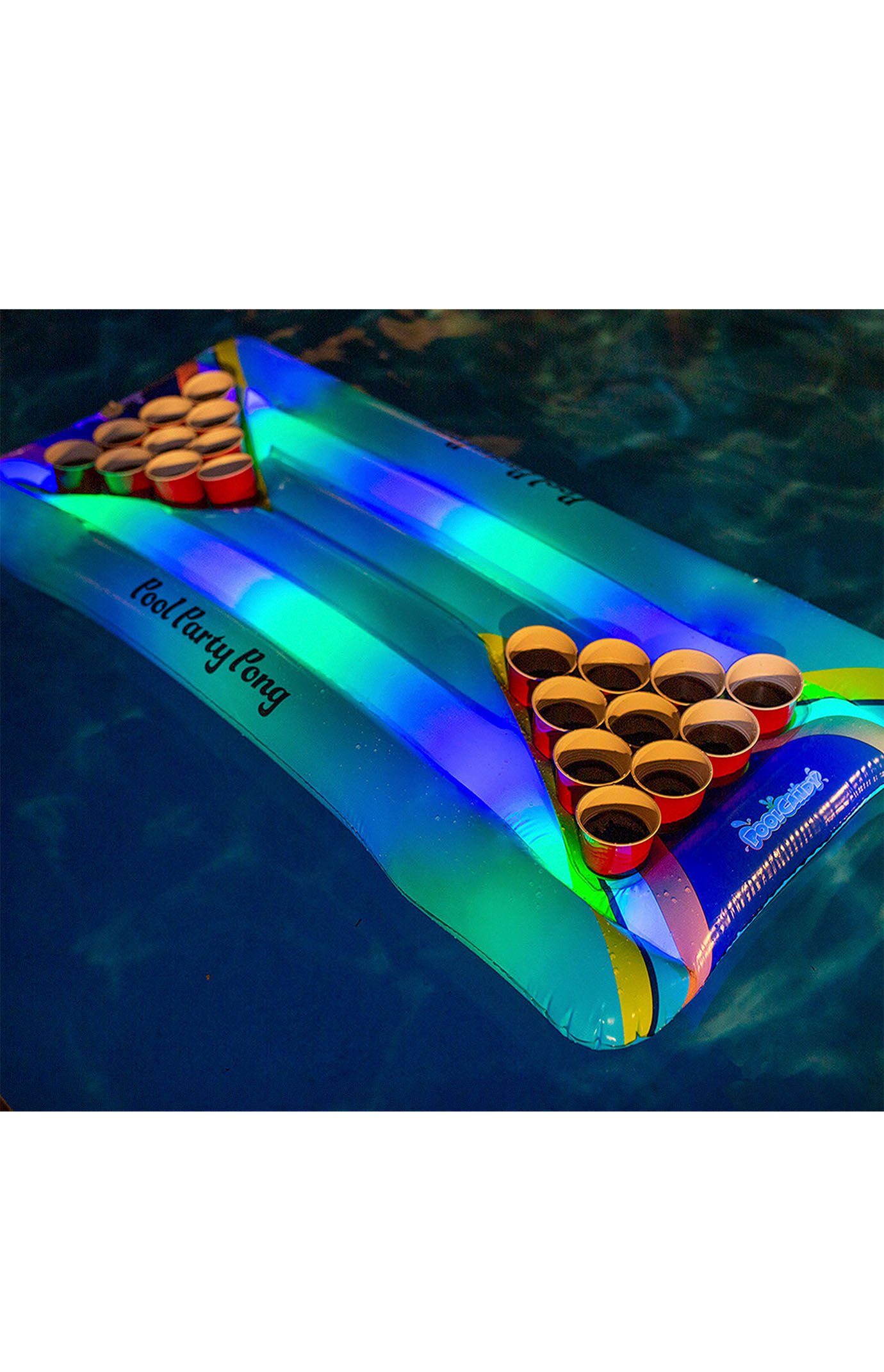 PoolCandy Inflatable Illuminated LED Pool Party Pong