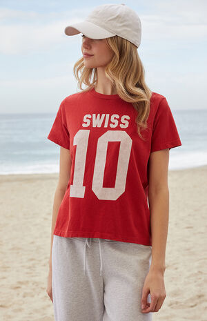 Red Chloe Swiss 10 T-Shirt image number 1