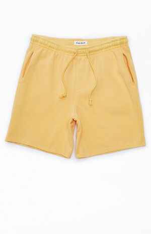 Gold Vintage Washed Sweat Shorts image number 1