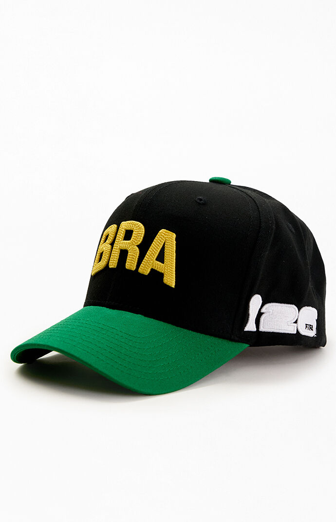 FIFA Embroidered Brazil Pro Crown Snapback Hat