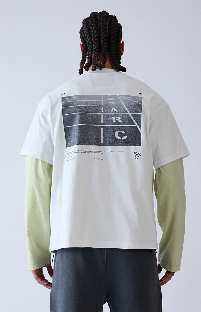 A.R.C. White Track T-Shirt | Pacsun