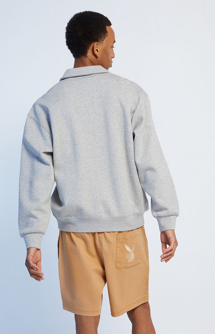 Playboy By PacSun Flag Half Zip Polo Sweatshirt | PacSun