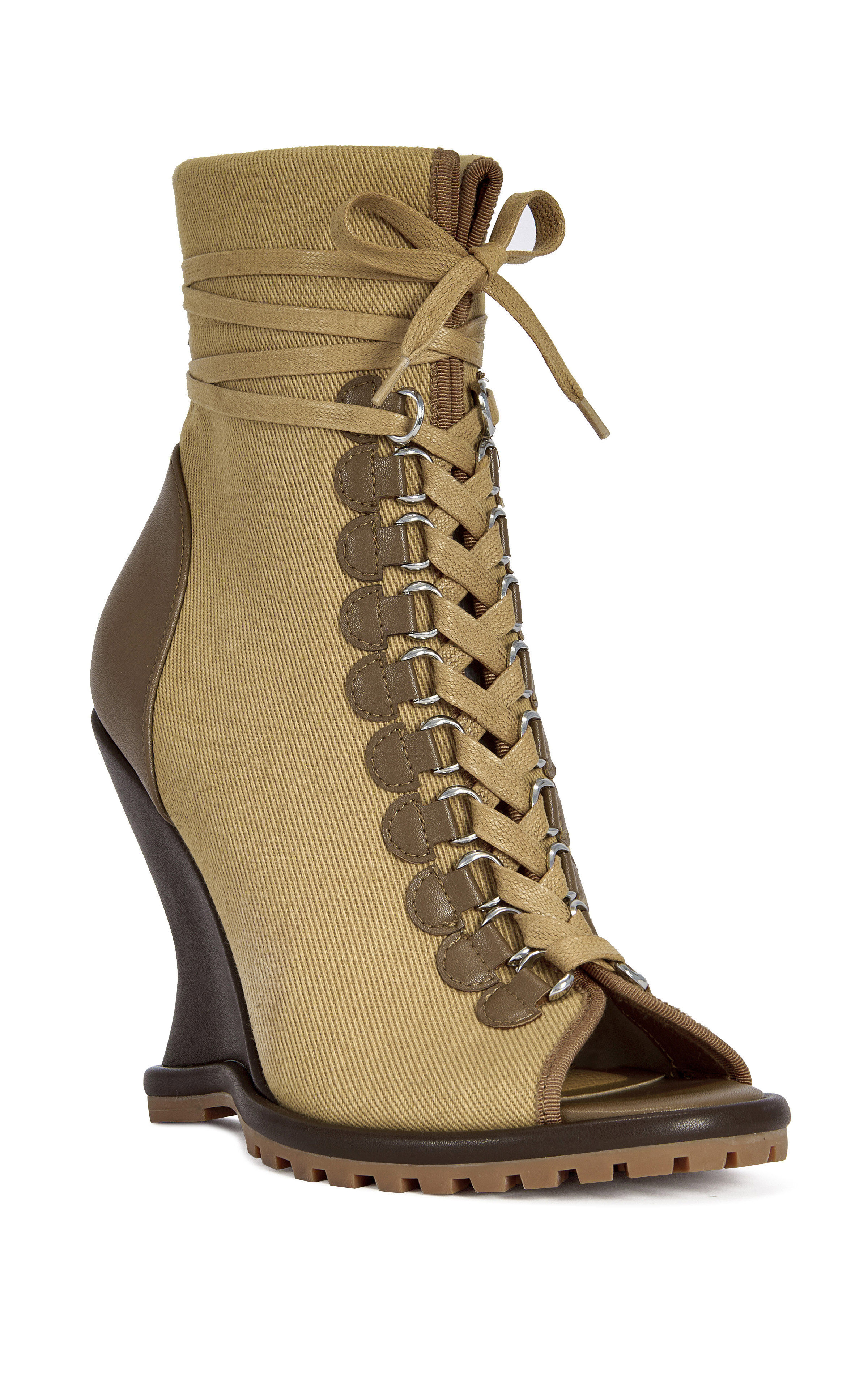 AZALEA WANG Women's Pingree Brown Wedge Booties