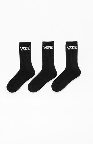 3-Pack Black Classic Crew Socks image number 2