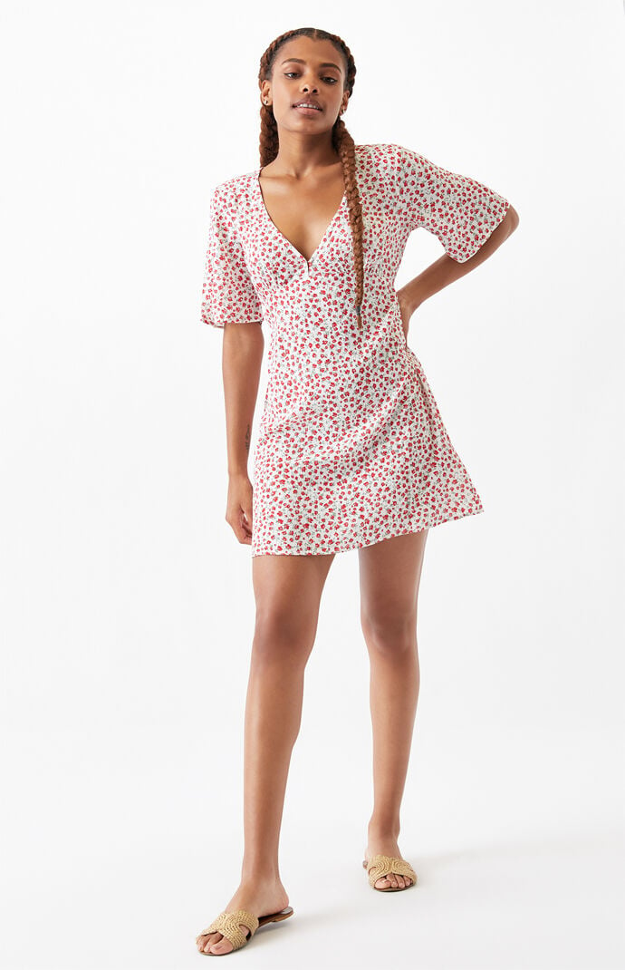 billabong polka dot dress