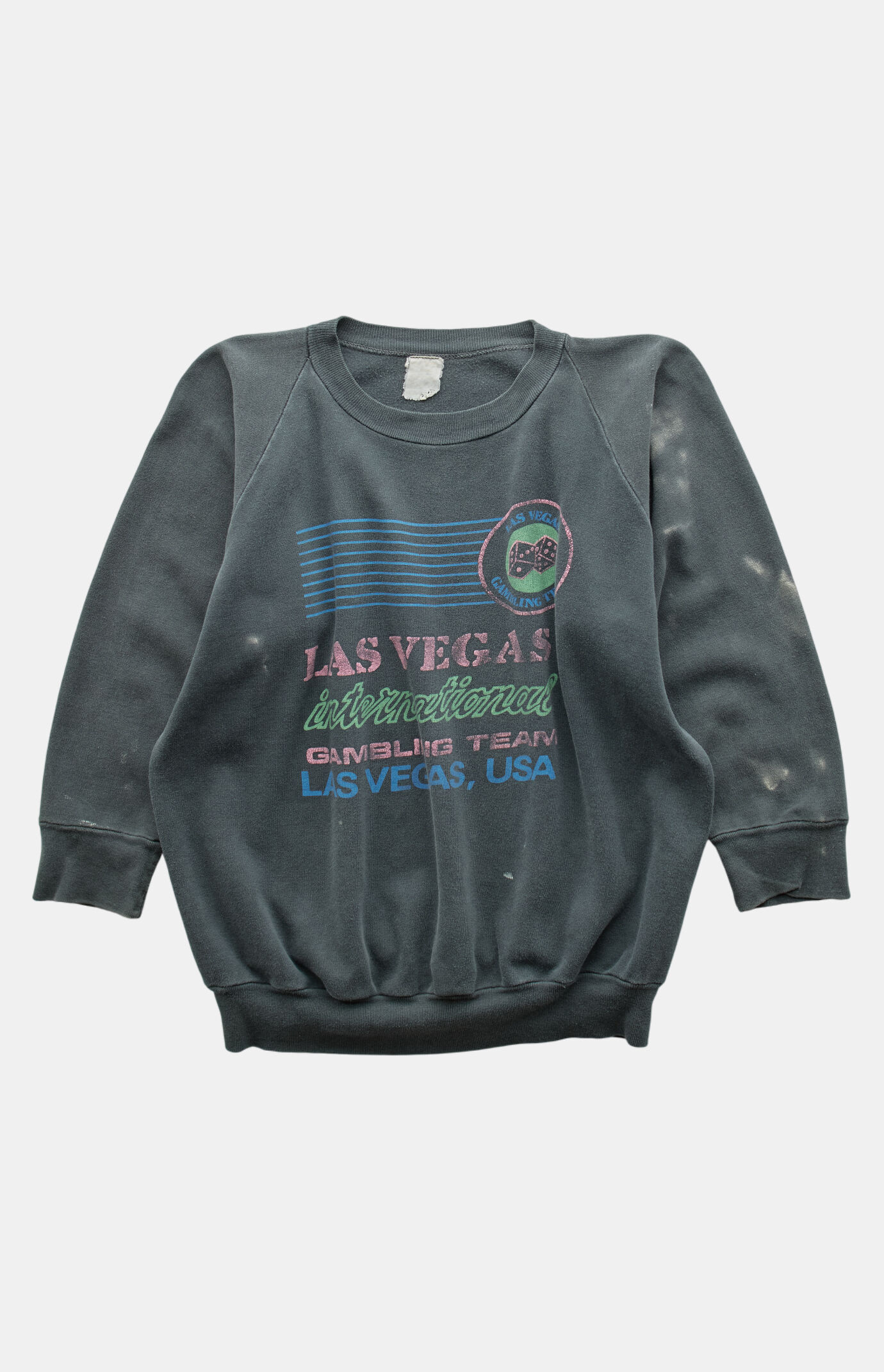 PS VINTAGE 80s Las Vegas Gambling Team Crew Neck Sweatshirt
