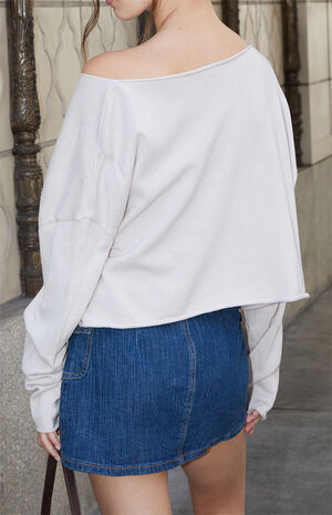 Cream Cameron Cropped Sweater image number 4