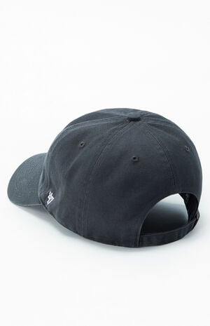 Charcoal LA Dodgers Strapback Dad Hat Charcoal LA Dodgers Strapback Dad Hat image number 3