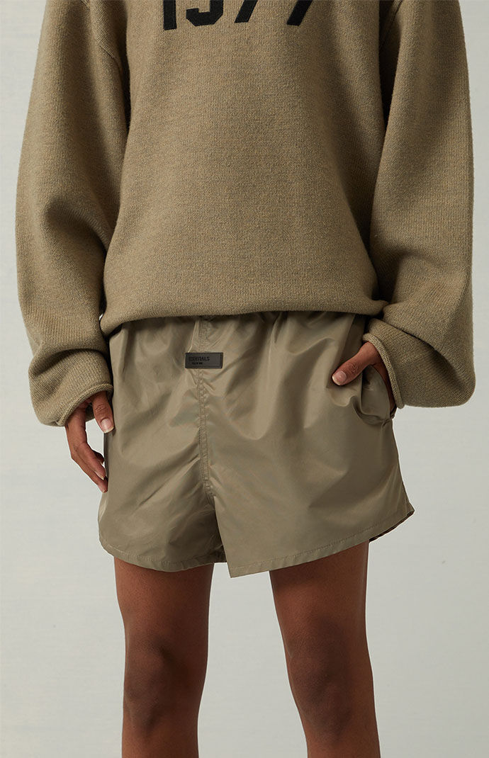 Fear of God Essentials Desert Taupe Running Shorts | PacSun