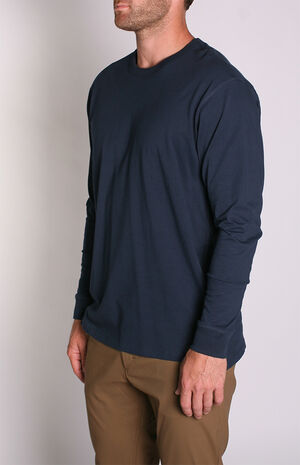Navy Density Premium Long Sleeve T-Shirt image number 3