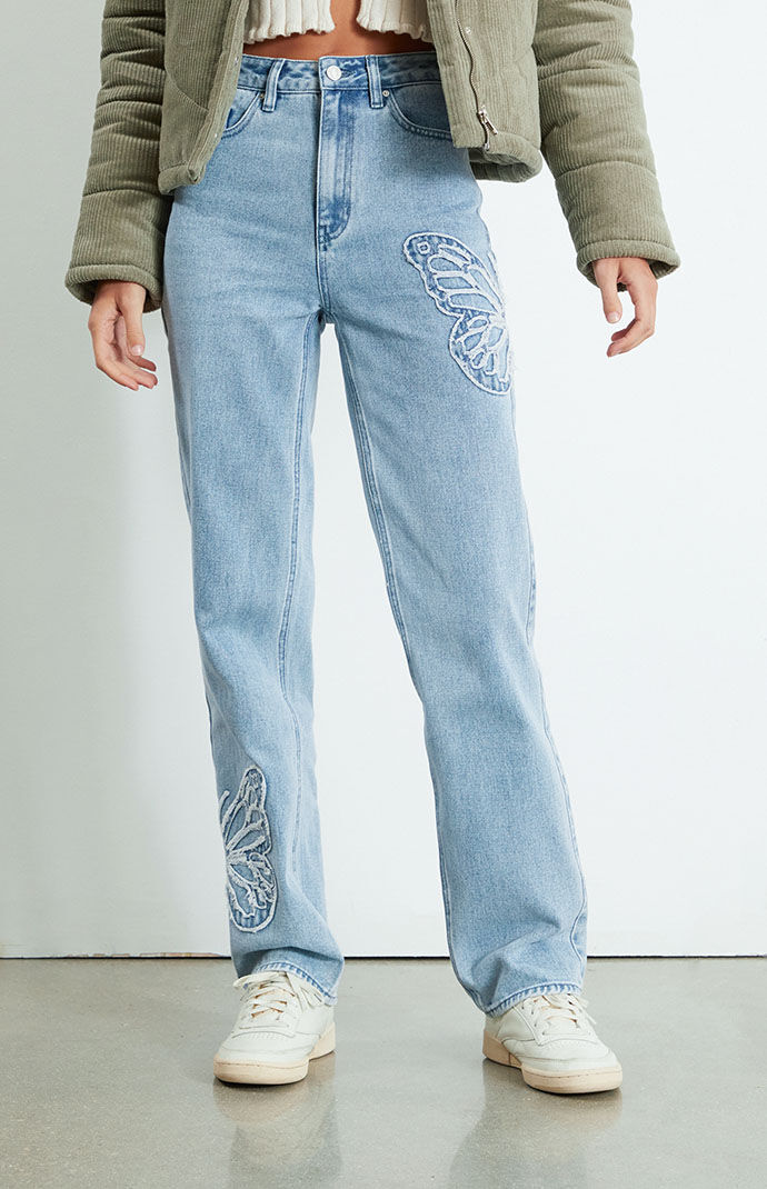 Pacsun embroidered jeans new arrivals
