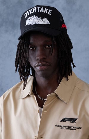 x Pacsun Overtake Black Snapback Hat image number 1