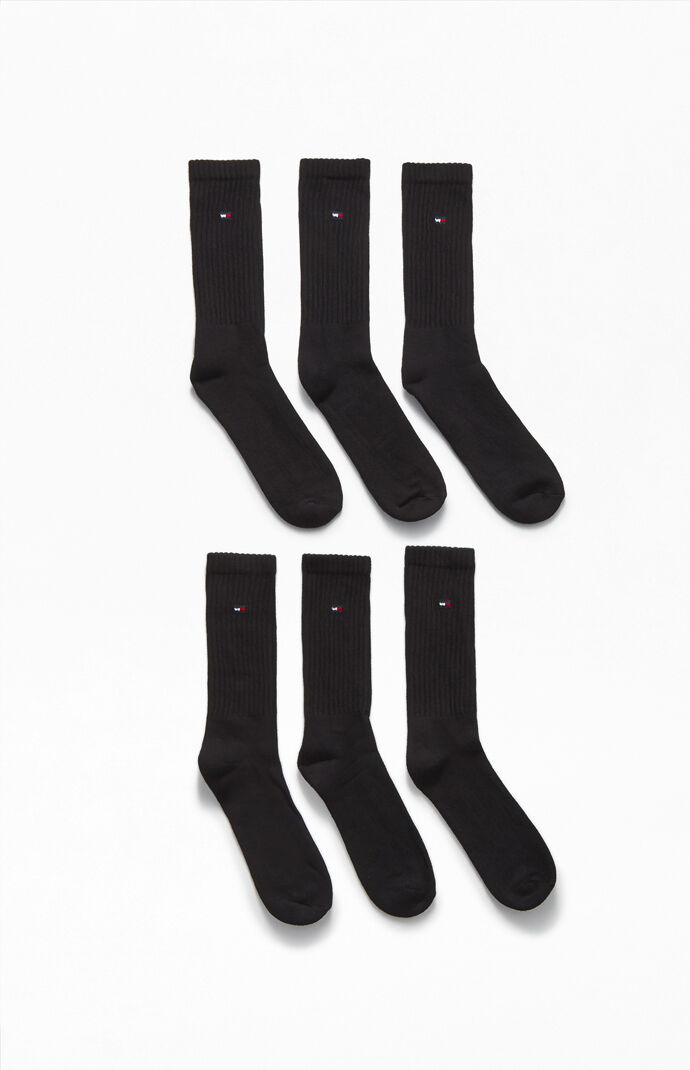 6 Pack Mini Flag Crew Socks
