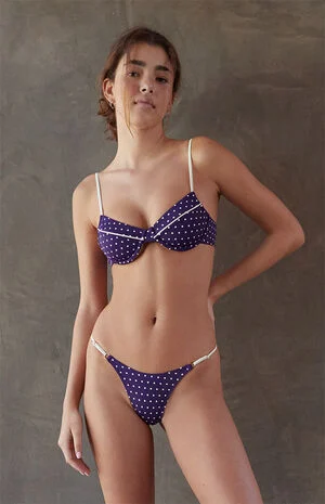 Polka Dot Shiloh Underwire Bralette Bikini Top image number 1