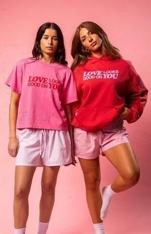 Love Looks Good On You Hoodie image number 2