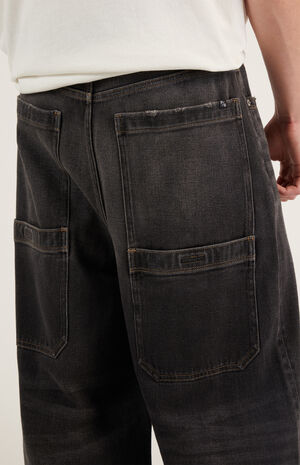 Ryder Oversized Pocket Ultra Baggy Cargo Jeans Black image number 2