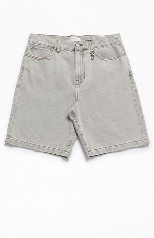 Gray Baggy Denim Shorts image number 1